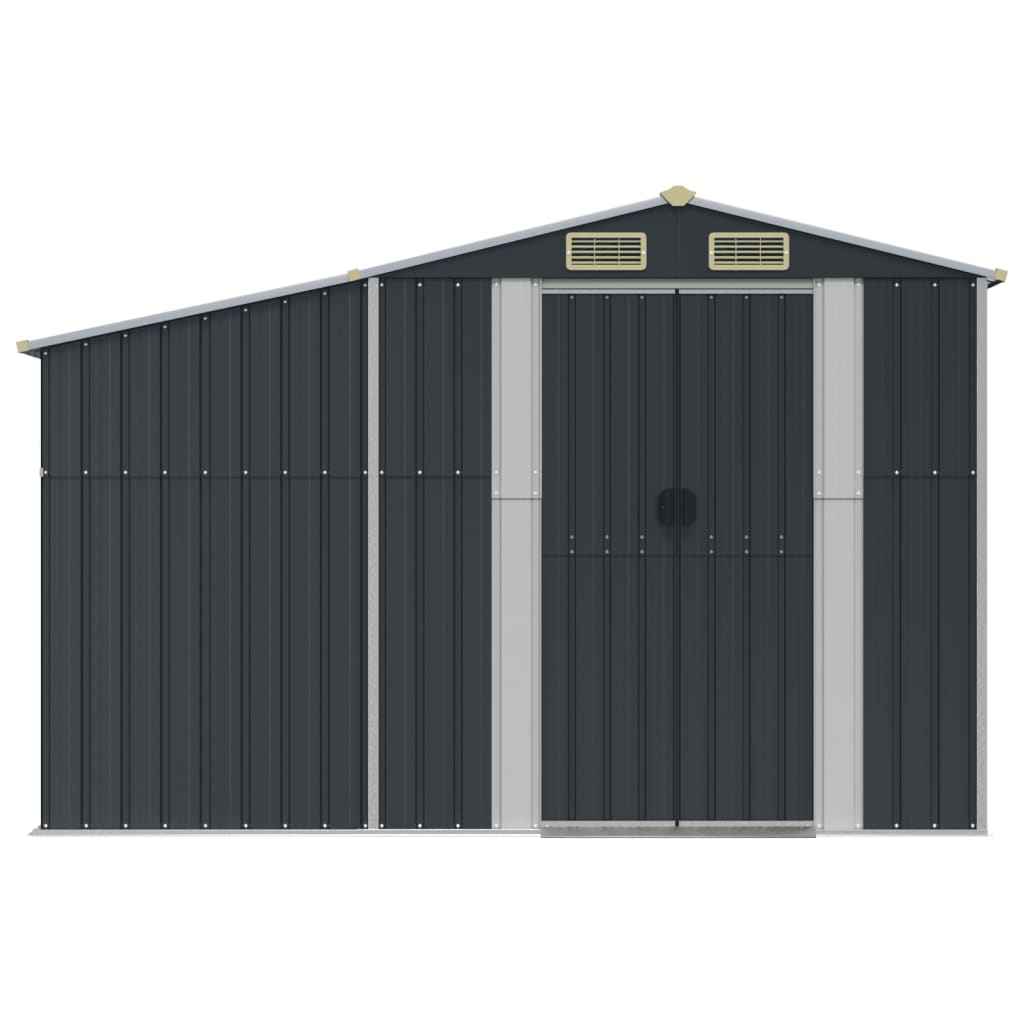NNEVL Garden Shed Anthracite 277x365.5x179 cm Galvanised Steel