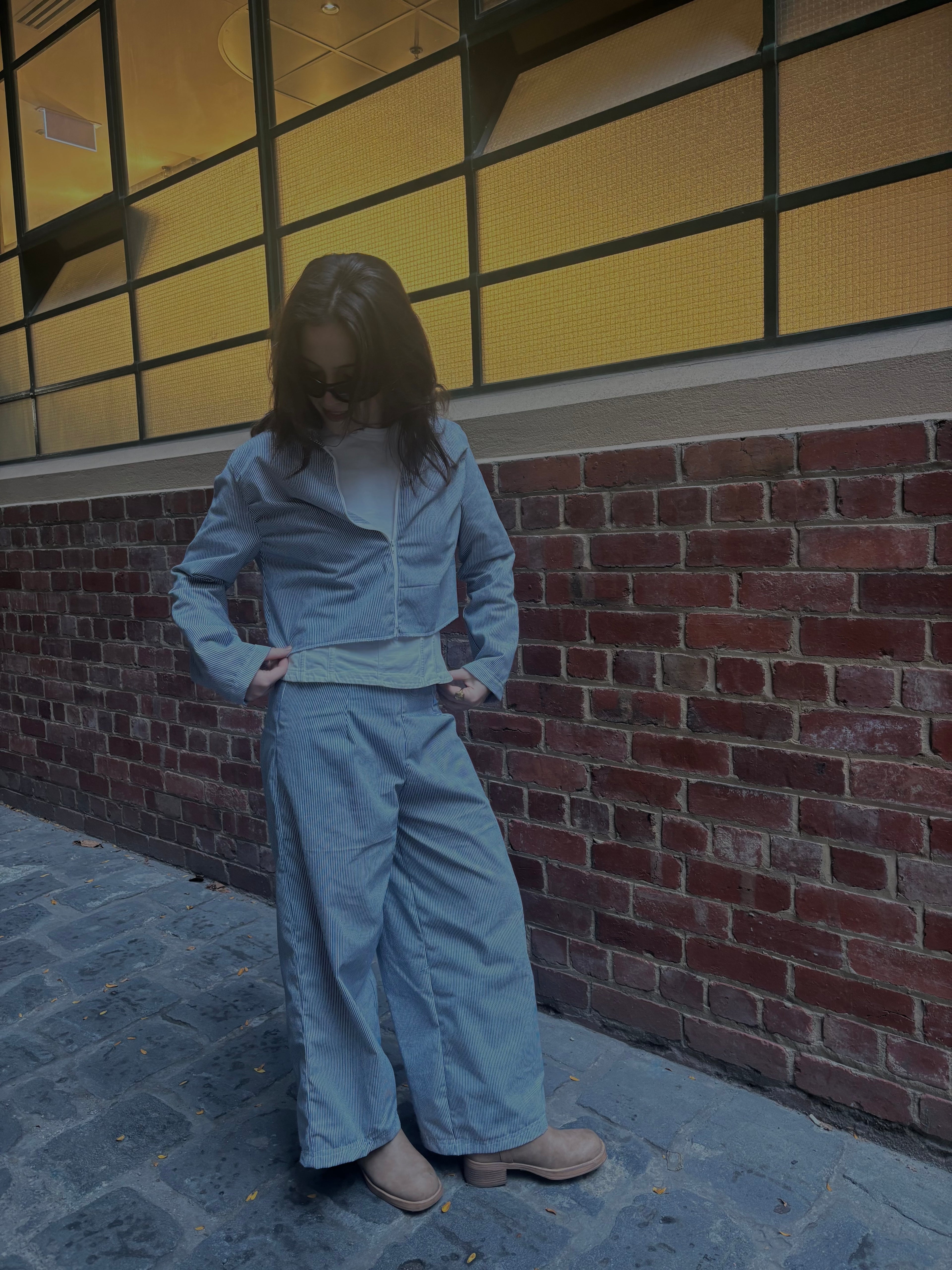 Pin stripe pants