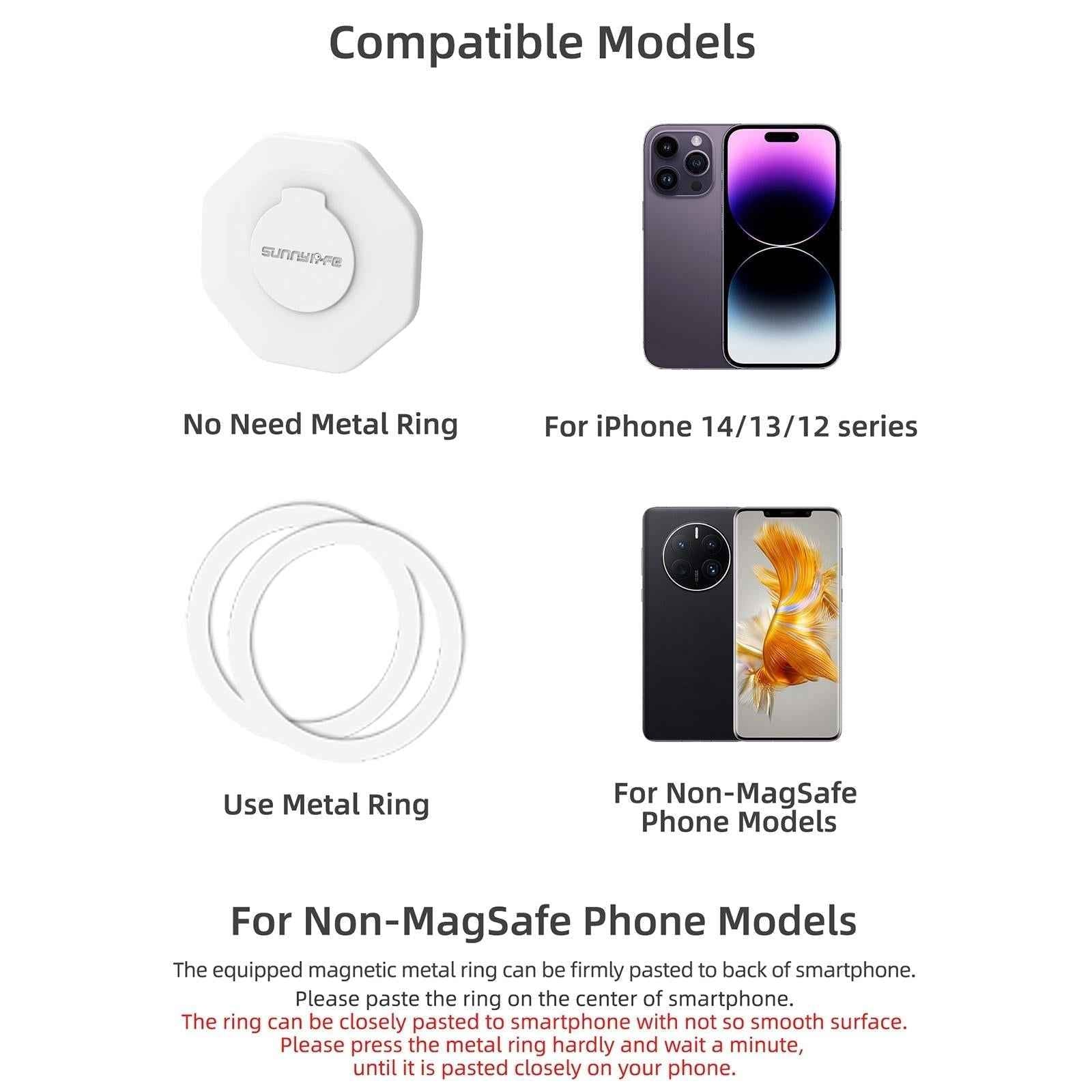 NNEIDS Phone Holder For Dji Om6 / 5 / 4 / 4 Se With Zj561 Magsafe Adapter