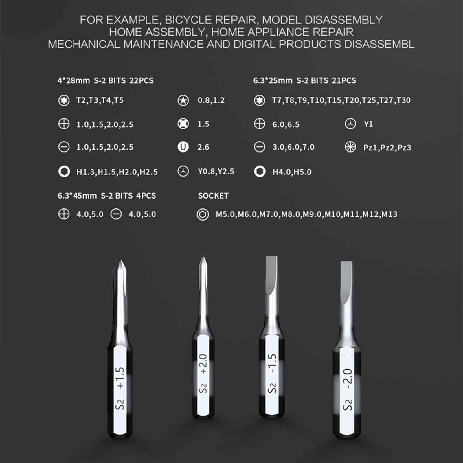 NNEIDS Professional 60-In-1 Screwdriver Set