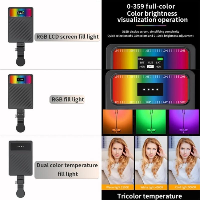 NNEIDS 24 Effects Rgb Light For Mobile Devices With Oled Screen