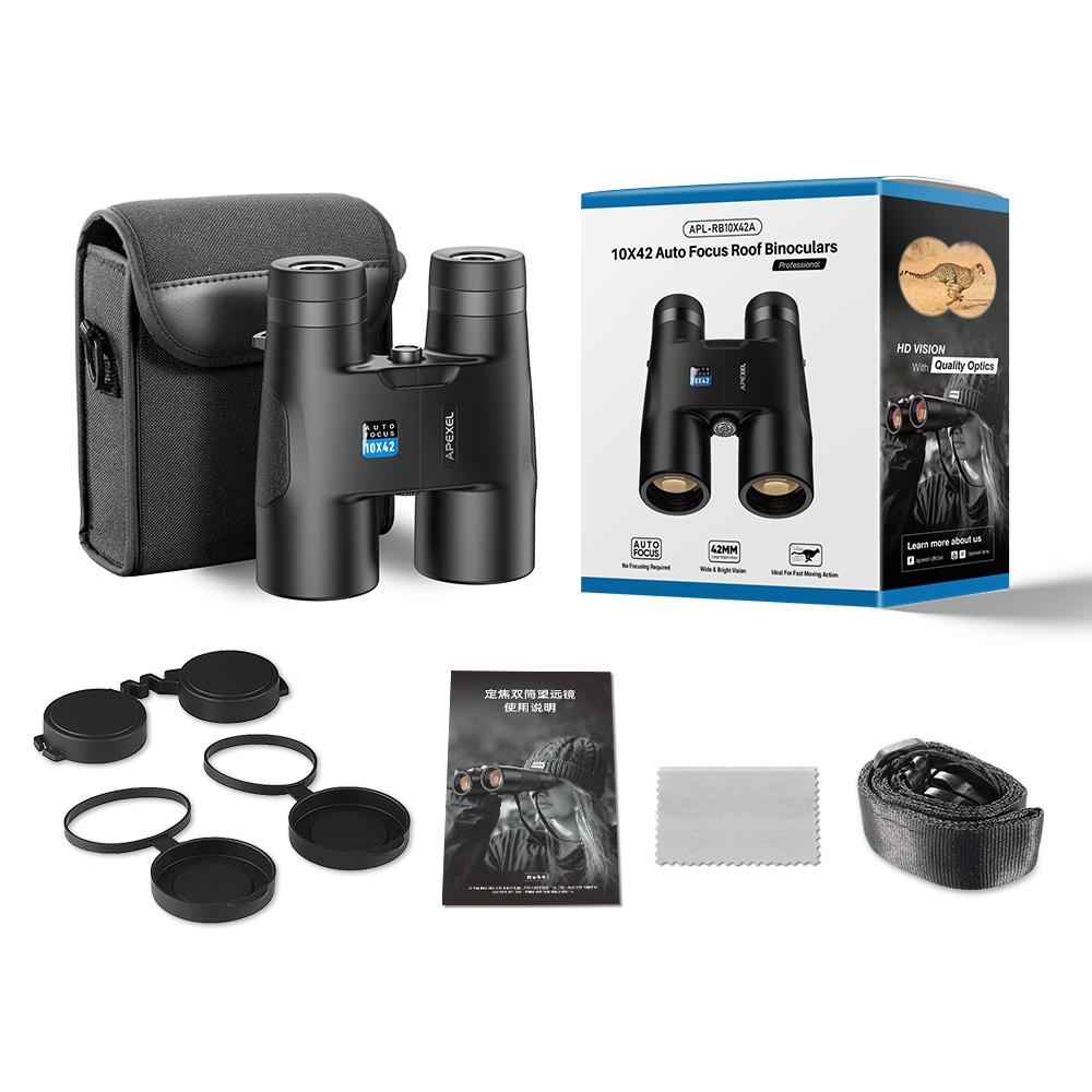 NNEIDS Autofocus 10X42 Binoculars - Fixed Focus Black